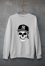 Load image into Gallery viewer, Hip Hop Skull NY Unisex Sweatshirt for Men/Women-Grey Melange-Ektarfa.online
