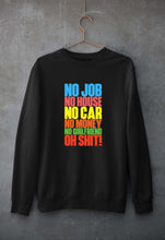 Load image into Gallery viewer, Oh Shit Funny Unisex Sweatshirt for Men/Women-Black-Ektarfa.online
