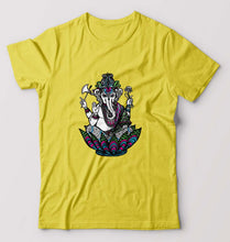 Load image into Gallery viewer, Psychedelic Ganesha T-Shirt for Men-Yellow-Ektarfa.online