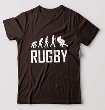Load image into Gallery viewer, Rugby Evolution T-Shirt for Men-Coffee Brown-Ektarfa.online