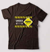 Load image into Gallery viewer, Gym Workout T-Shirt for Men-Coffee Brown-Ektarfa.online
