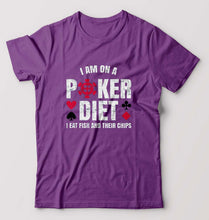 Load image into Gallery viewer, Poker T-Shirt for Men-Purple-Ektarfa.online