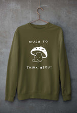 Load image into Gallery viewer, Mushroom Unisex Sweatshirt for Men/Women-Olive Green-Ektarfa.online