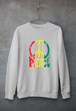 Load image into Gallery viewer, Bob Marley Peace Unisex Sweatshirt for Men/Women-Grey Melange-Ektarfa.online