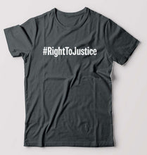 Load image into Gallery viewer, Right to Justice T-Shirt for Men-Steel grey-Ektarfa.online