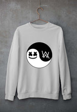 Load image into Gallery viewer, alan walker marshmello Unisex Sweatshirt for Men/Women-Grey Melange-Ektarfa.online