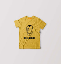 Load image into Gallery viewer, Money Heist Bella Ciao Kids T-Shirt for Boy/Girl-Golden Yellow-Ektarfa.online