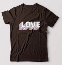 Load image into Gallery viewer, Love T-Shirt for Men-Coffee Brown-Ektarfa.online