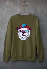 Load image into Gallery viewer, Bear Unisex Sweatshirt for Men/Women-Olive Green-Ektarfa.online