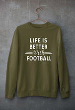 Load image into Gallery viewer, Life Football Unisex Sweatshirt for Men/Women-Olive Green-Ektarfa.online