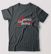 Load image into Gallery viewer, Born United Live United Die United T-Shirt for Men-Steel grey-Ektarfa.online