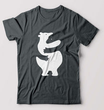Load image into Gallery viewer, Hippo Dolphin Hug T-Shirt for Men-Steel grey-Ektarfa.online