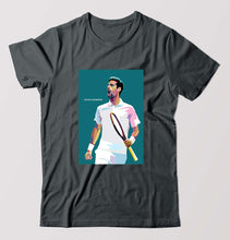Load image into Gallery viewer, Novak Djokovic Tennis T-Shirt for Men-Steel grey-Ektarfa.online