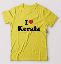 Load image into Gallery viewer, I Love Kerala T-Shirt for Men-Yellow-Ektarfa.online