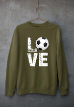 Load image into Gallery viewer, Love Football Unisex Sweatshirt for Men/Women-Olive Green-Ektarfa.online