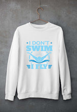 Load image into Gallery viewer, Swim Unisex Sweatshirt for Men/Women-White-Ektarfa.online