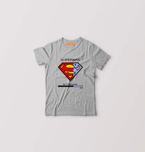 Load image into Gallery viewer, Superman Gym Kids T-Shirt for Boy/Girl-Grey-Ektarfa.online