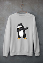 Load image into Gallery viewer, Dab Penguin Unisex Sweatshirt for Men/Women-Grey Melange-Ektarfa.online