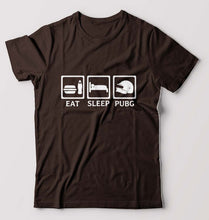 Load image into Gallery viewer, PUBG Eat Sleep Pubg T-Shirt for Men-Coffee Brown-Ektarfa.online