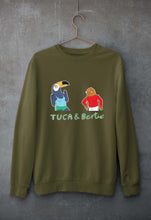Load image into Gallery viewer, Tuca & Bertie Unisex Sweatshirt for Men/Women-Olive Green-Ektarfa.online