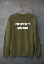 Load image into Gallery viewer, Impulsively Innocent Unisex Sweatshirt for Men/Women-Olive Green-Ektarfa.online