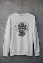 Load image into Gallery viewer, Skull Unisex Sweatshirt for Men/Women-Grey Melange-Ektarfa.online