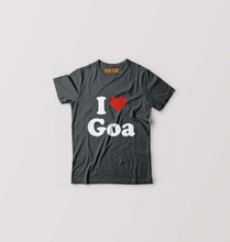 Load image into Gallery viewer, I Love Goa Kids T-Shirt for Boy/Girl-Steal Grey-Ektarfa.online
