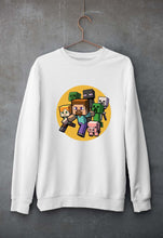 Load image into Gallery viewer, Minecraft Unisex Sweatshirt for Men/Women-White-Ektarfa.online