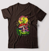 Load image into Gallery viewer, Trippy Psychedelic Weed Stoned T-Shirt for Men-Coffee Brown-Ektarfa.online