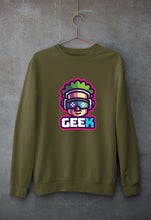 Load image into Gallery viewer, Geek Unisex Sweatshirt for Men/Women-Olive Green-Ektarfa.online