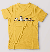 Load image into Gallery viewer, Penguins of Madagascar T-Shirt for Men-Golden Yellow-Ektarfa.online