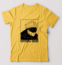 Load image into Gallery viewer, Gojo Satoru Anime T-Shirt for Men-Golden Yellow-Ektarfa.online