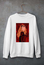 Load image into Gallery viewer, Scarlet Witch Wanda Unisex Sweatshirt for Men/Women-White-Ektarfa.online