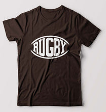 Load image into Gallery viewer, Rugby T-Shirt for Men-Coffee Brown-Ektarfa.online