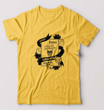 Load image into Gallery viewer, Joker Card Poker T-Shirt for Men-Golden Yellow-Ektarfa.online