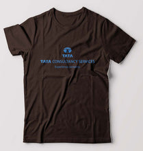 Load image into Gallery viewer, TCS T-Shirt for Men-Coffee Brown-Ektarfa.online