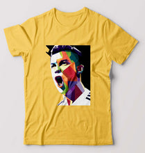 Load image into Gallery viewer, Cristiano Ronaldo CR7 T-Shirt for Men-Golden Yellow-Ektarfa.online