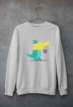 Load image into Gallery viewer, Crocodile Unisex Sweatshirt for Men/Women-Grey Melange-Ektarfa.online