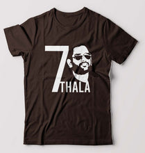 Load image into Gallery viewer, MS Dhoni 07 Thala T-Shirt for Men-Coffee Brown-Ektarfa.online