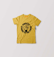 Load image into Gallery viewer, Popeye Kids T-Shirt for Boy/Girl-Golden Yellow-Ektarfa.online