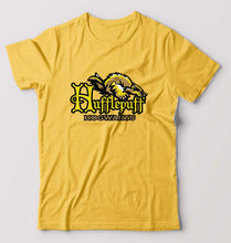 Load image into Gallery viewer, Hufflepuff Harry Potter T-Shirt for Men-Golden Yellow-Ektarfa.online