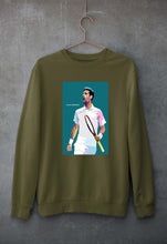 Load image into Gallery viewer, Novak Djokovic Tennis Unisex Sweatshirt for Men/Women-Olive Green-Ektarfa.online