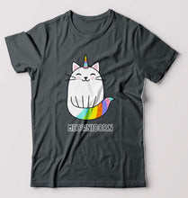 Load image into Gallery viewer, Cat Unicorn T-Shirt for Men-Steel grey-Ektarfa.online