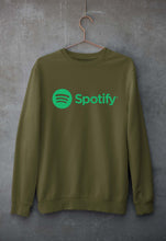 Load image into Gallery viewer, Spotify Unisex Sweatshirt for Men/Women-Olive Green-Ektarfa.online