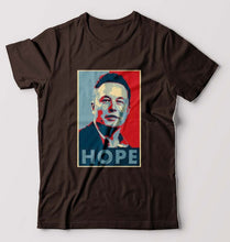 Load image into Gallery viewer, Elon Musk Hope T-Shirt for Men-Coffee Brown-Ektarfa.online