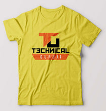 Load image into Gallery viewer, Technical Guruji(Gaurav Chaudhary) T-Shirt for Men-Yellow-Ektarfa.online