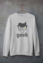 Load image into Gallery viewer, Geek Unisex Sweatshirt for Men/Women-Grey Melange-Ektarfa.online