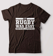 Load image into Gallery viewer, Rugby T-Shirt for Men-Coffee Brown-Ektarfa.online