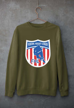 Load image into Gallery viewer, Federal Hockey League Unisex Sweatshirt for Men/Women-Olive Green-Ektarfa.online