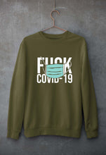 Load image into Gallery viewer, Fuck Covid Unisex Sweatshirt for Men/Women-Olive Green-Ektarfa.online